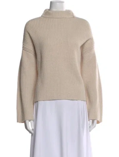 Pre-owned Rag & Bone Wool Mock Neck Sweater In Neutral
