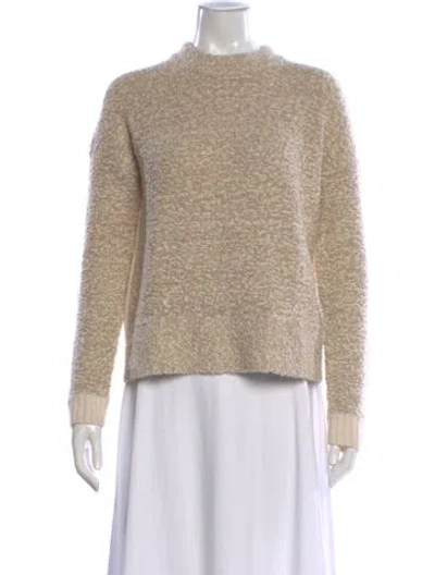 Pre-owned Rag & Bone Wool Mock Neck Sweater In Neutral
