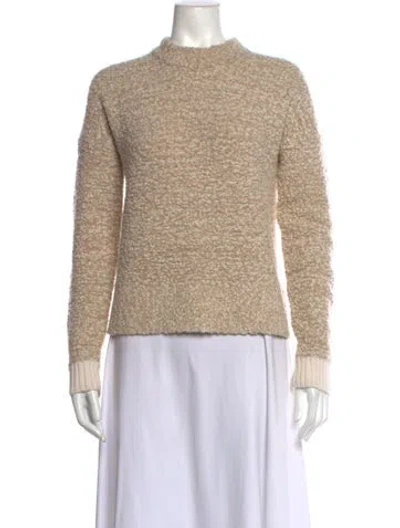 Pre-owned Rag & Bone Wool Mock Neck Sweater In Neutrals