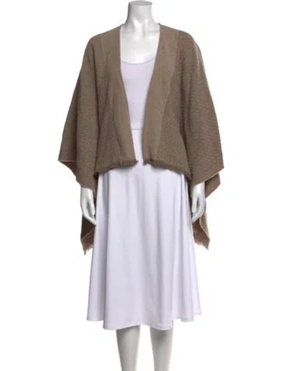 Pre-owned Rag & Bone Wool Open Front Sweater In Neutrals
