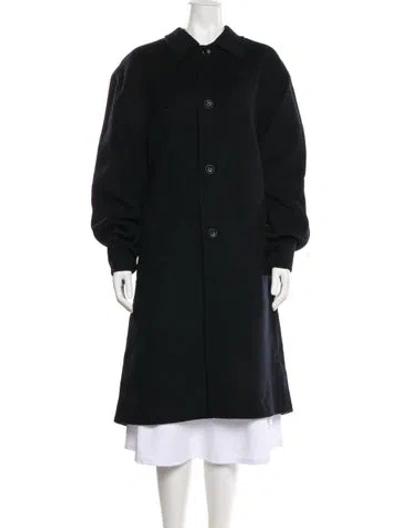 Pre-owned Rag & Bone Wool Overcoat In Black