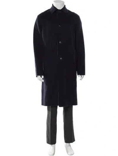 Pre-owned Rag & Bone Wool Overcoat In Blue
