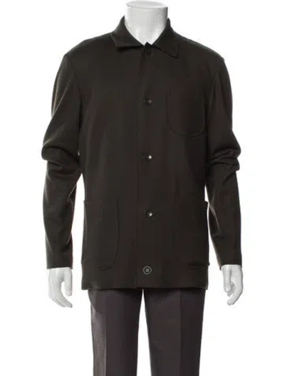 Pre-owned Rag & Bone Wool Overcoat In Green