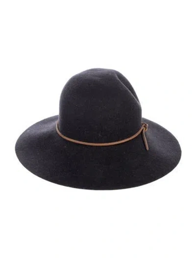 Pre-owned Rag & Bone Wool Panama Hat In Black