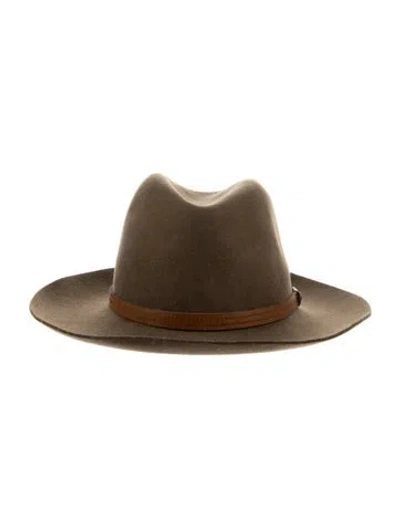 Pre-owned Rag & Bone Wool Panama Hat In Brown