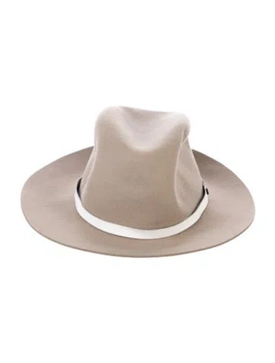 Pre-owned Rag & Bone Wool Panama Hat In Neutral