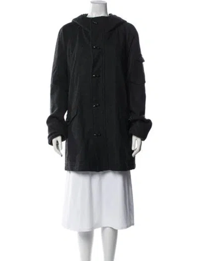 Pre-owned Rag & Bone Wool Parka In Black