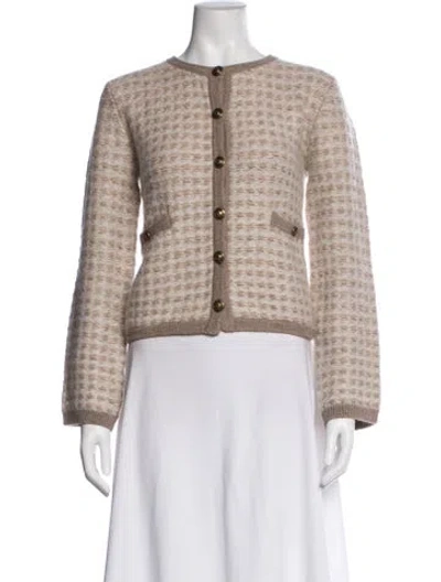 Pre-owned Rag & Bone Wool Patterned Jacket W/ Tags In Neutral