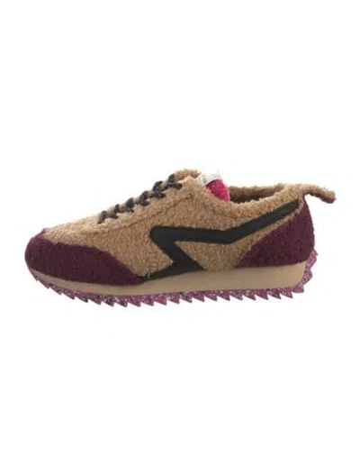 Pre-owned Rag & Bone Wool Patterned Sneakers In Neutral