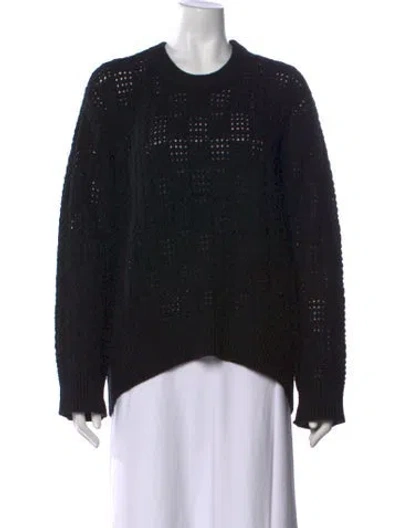Pre-owned Rag & Bone Wool Patterned Sweater In Black