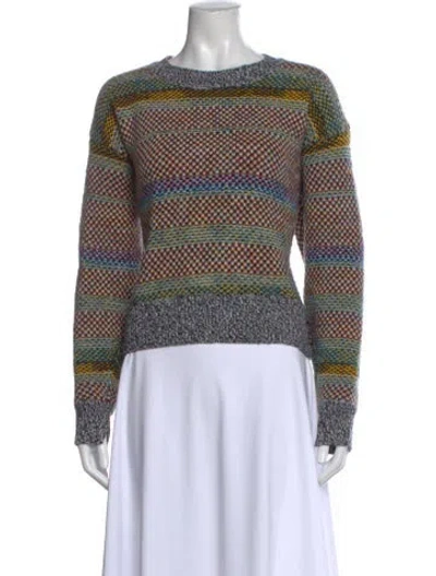 Pre-owned Rag & Bone Wool Patterned Sweater In Blue