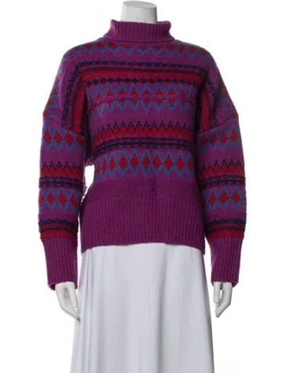 Pre-owned Rag & Bone Wool Patterned Sweater In Multicolor