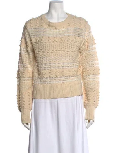 Pre-owned Rag & Bone Wool Patterned Sweater In Neutral