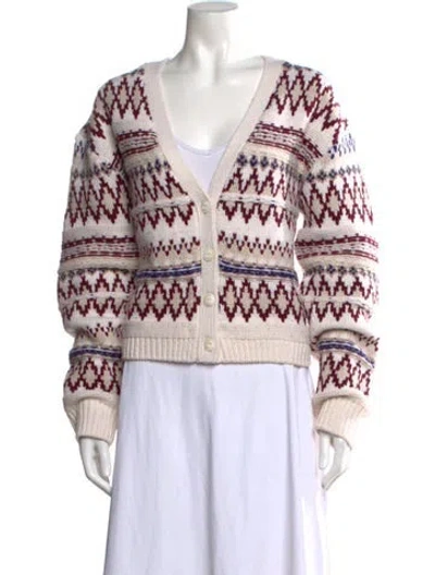 Pre-owned Rag & Bone Wool Patterned Sweater In Neutrals