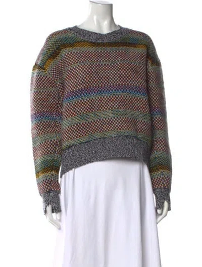 Pre-owned Rag & Bone Wool Patterned Sweater W/ Tags In Black