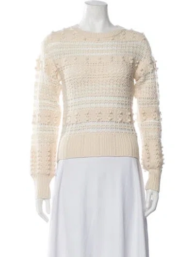 Pre-owned Rag & Bone Wool Patterned Sweater W/ Tags In Neutrals