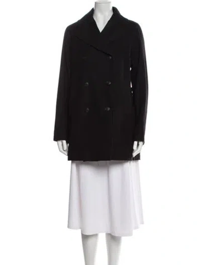 Pre-owned Rag & Bone Wool Peacoat In Black