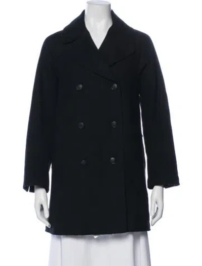 Pre-owned Rag & Bone Wool Peacoat In Black