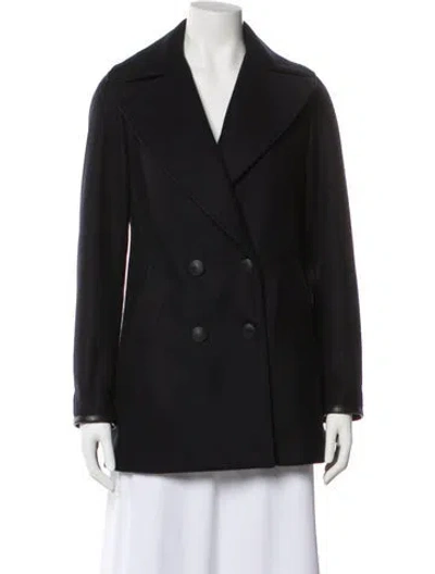 Pre-owned Rag & Bone Wool Peacoat In Blue