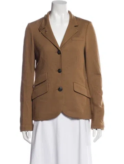Pre-owned Rag & Bone Wool Peacoat In Brown