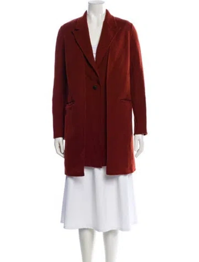 Pre-owned Rag & Bone Wool Peacoat In Red