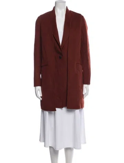 Pre-owned Rag & Bone Wool Peacoat W/ Tags In Red
