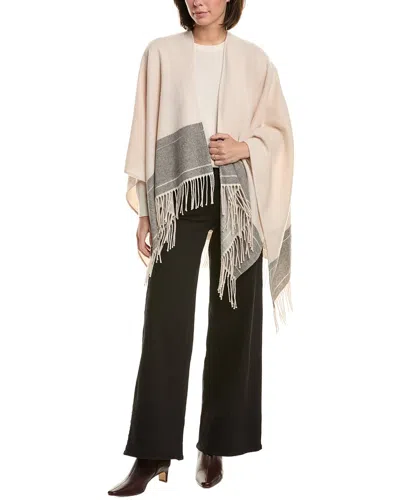 Rag & Bone Wool Poncho In White