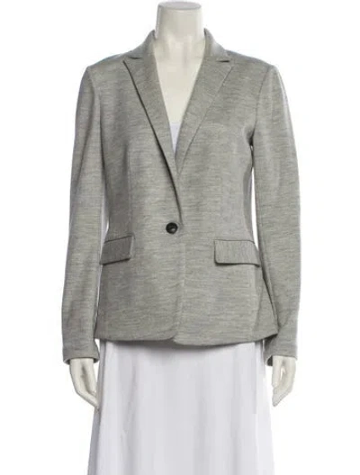 Pre-owned Rag & Bone Wool Printed Blazer In Gray