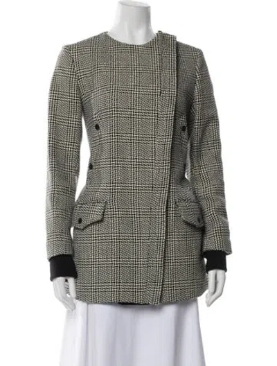 Pre-owned Rag & Bone Wool Printed Evening Jacket In Neutral