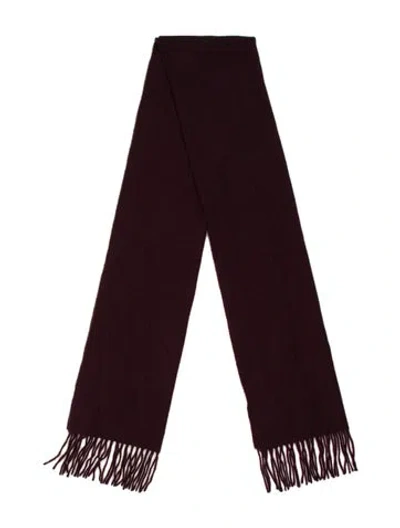 Pre-owned Rag & Bone Wool Printed Scarf In Black