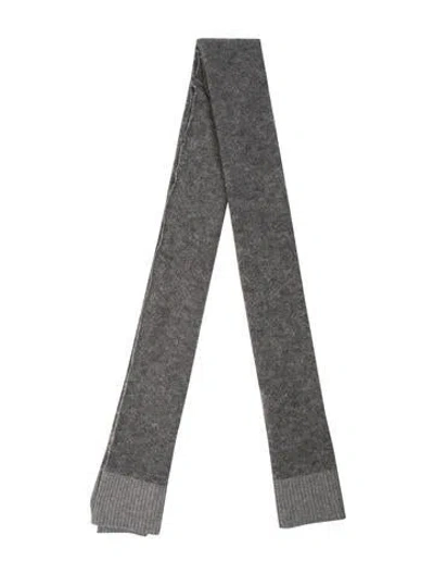 Pre-owned Rag & Bone Wool Printed Scarf In Gray