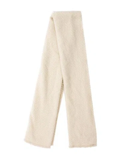 Pre-owned Rag & Bone Wool Printed Scarf In Neutral