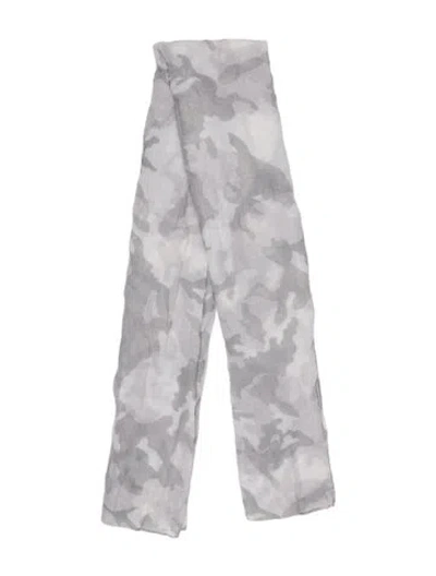 Pre-owned Rag & Bone Wool Printed Scarf In Neutral