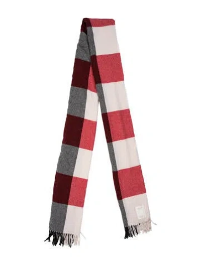 Pre-owned Rag & Bone Wool Printed Scarf In Red