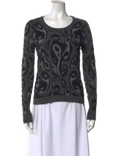Pre-owned Rag & Bone Wool Printed Sweater In Gray