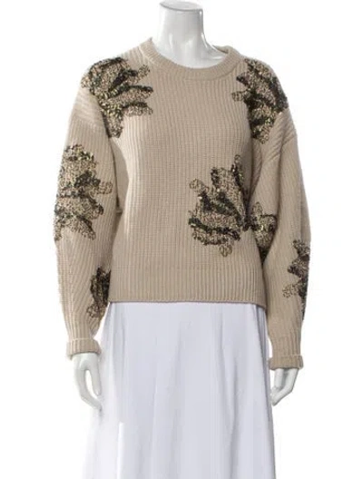 Pre-owned Rag & Bone Wool Printed Sweater In Neutral