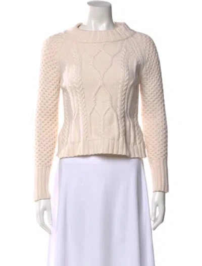 Pre-owned Rag & Bone Wool Printed Sweater In White