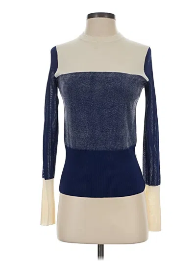 Pre-owned Rag & Bone Wool Pullover Sweater In Blue