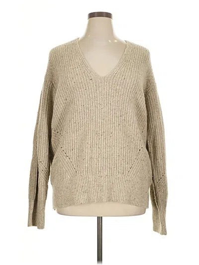 Pre-owned Rag & Bone Wool Pullover Sweater In Brown