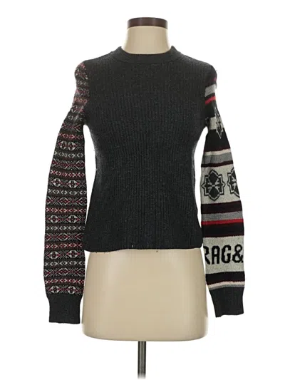 Pre-owned Rag & Bone Wool Pullover Sweater In Gray