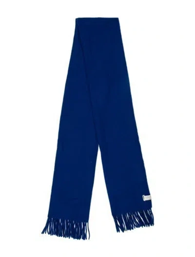 Pre-owned Rag & Bone Wool Scarf In Blue