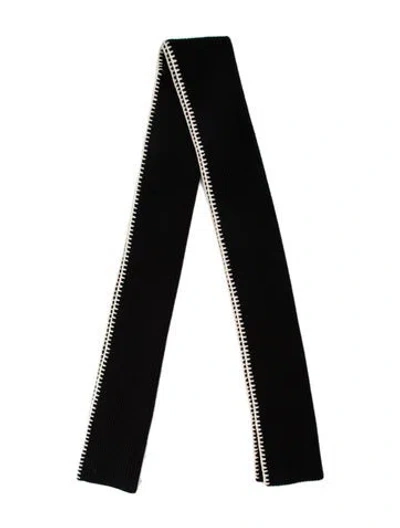 Pre-owned Rag & Bone Wool Scarf W/ Tags In Black