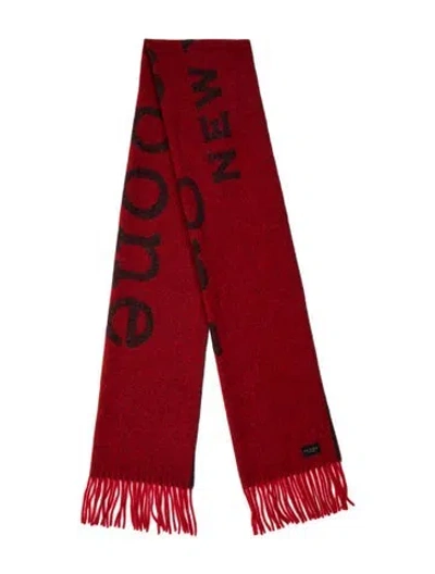 Pre-owned Rag & Bone Wool Scarf W/ Tags In Red