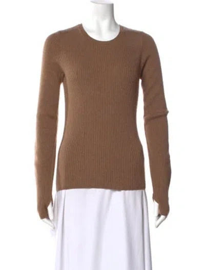 Pre-owned Rag & Bone Wool Scoop Neck Sweater In Brown