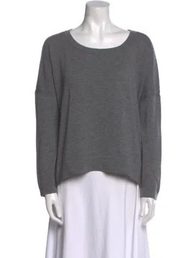 Pre-owned Rag & Bone Wool Scoop Neck Sweater In Gray