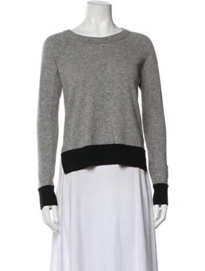 Pre-owned Rag & Bone Wool Scoop Neck Sweater In Gray