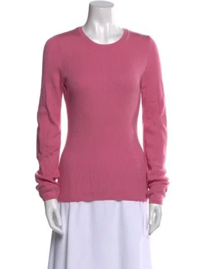 Pre-owned Rag & Bone Wool Scoop Neck Sweater In Pink