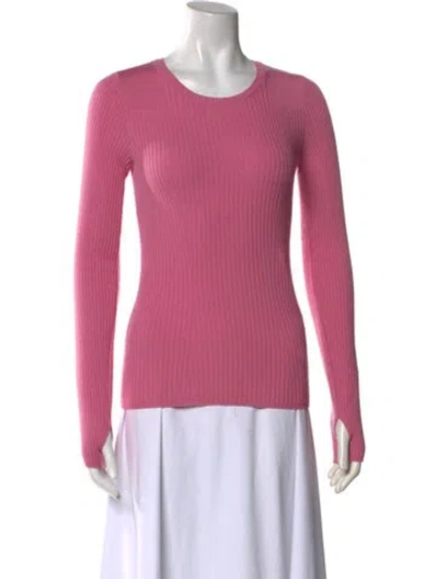 Pre-owned Rag & Bone Wool Scoop Neck Sweater In Pink