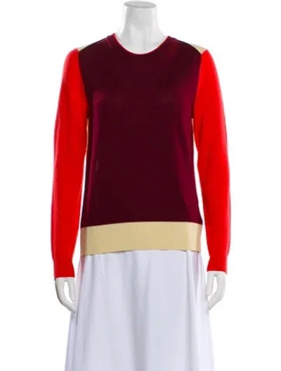 Pre-owned Rag & Bone Wool Scoop Neck Sweater In Red