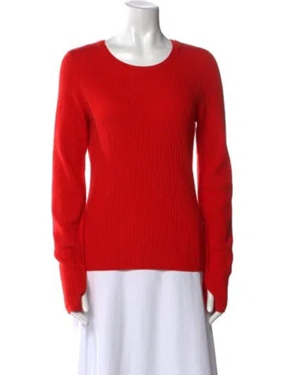 Pre-owned Rag & Bone Wool Scoop Neck Sweater In Red